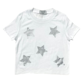 METALLIC STARS TSHIRT - SHORT SLEEVE TOPS