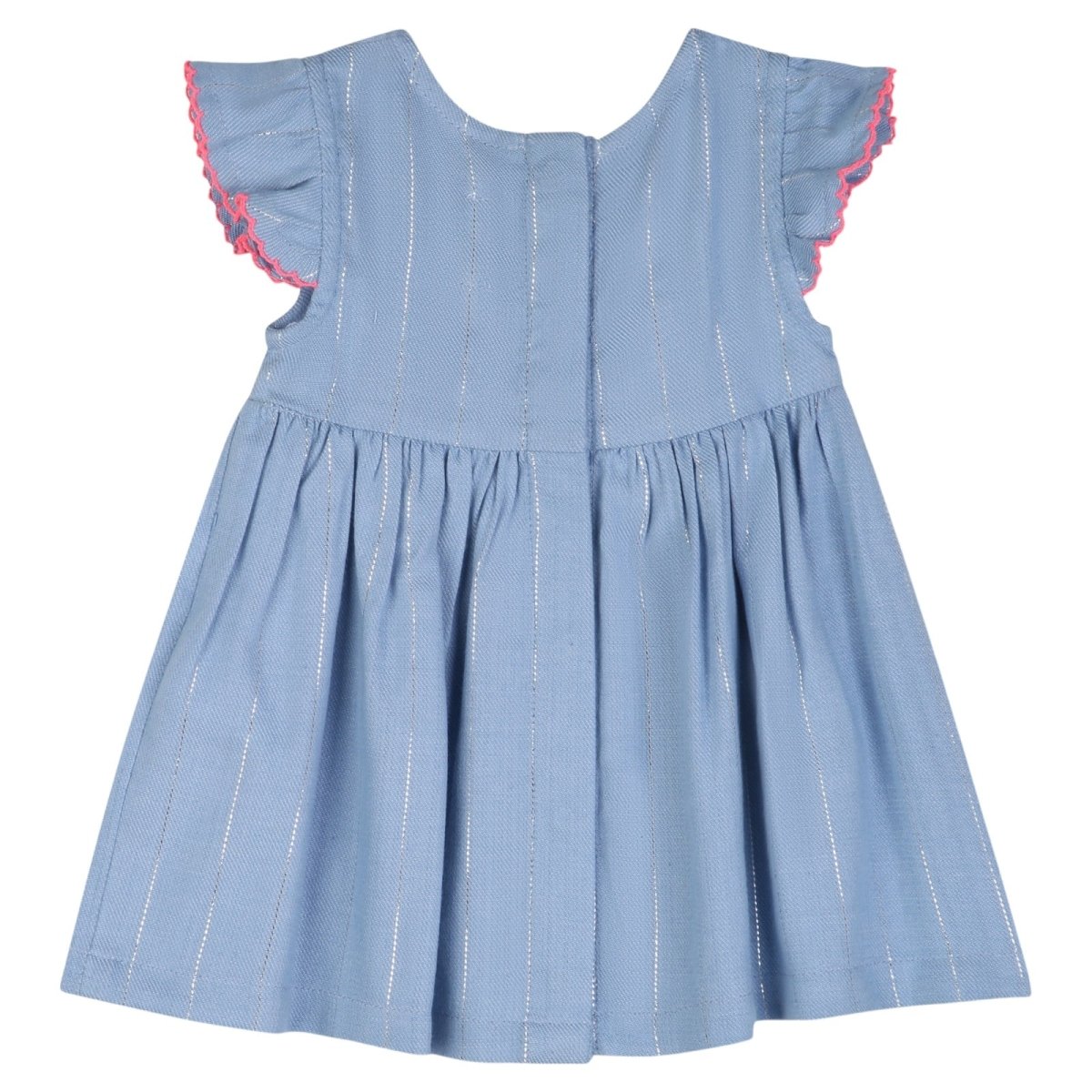 METALLIC STRIPE BOW DRESS (PREORDER) - BILLIEBLUSH