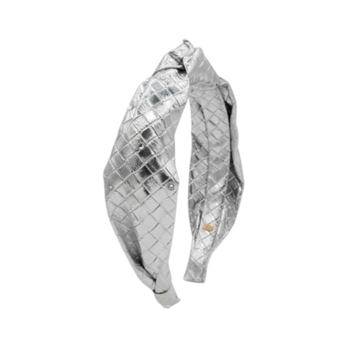 METALLIC WOVEN HEADBAND - HEADBANDS