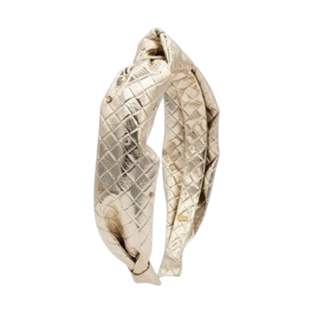 METALLIC WOVEN HEADBAND (PREORDER) - BARI LYNN