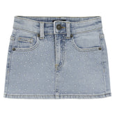 MIAMI RHINESTONE DENIM SKIRT - KATIE J NYC