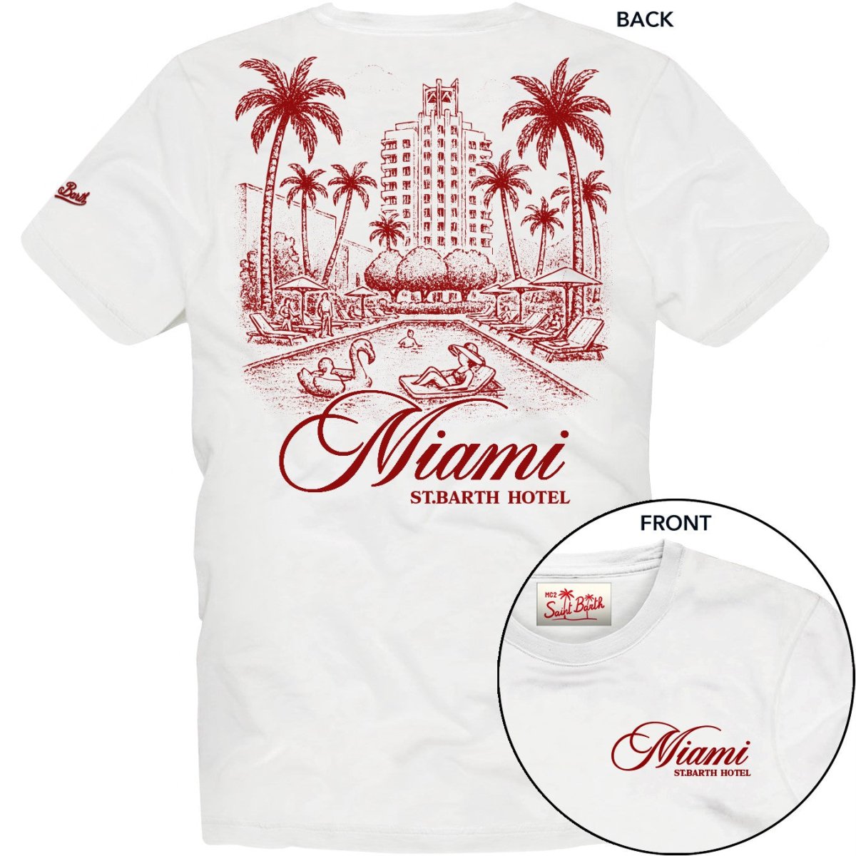 MIAMI ST BARTH HOTEL TSHIRT (PREORDER) - MC2 SAINT BARTH KIDS