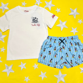 MICKEY YACHT LIFE TSHIRT - MC2 SAINT BARTH KIDS - SHORT SLEEVE TOPS