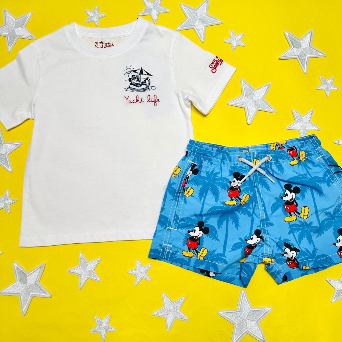 MICKEY YACHT LIFE TSHIRT - MC2 SAINT BARTH KIDS - SHORT SLEEVE TOPS