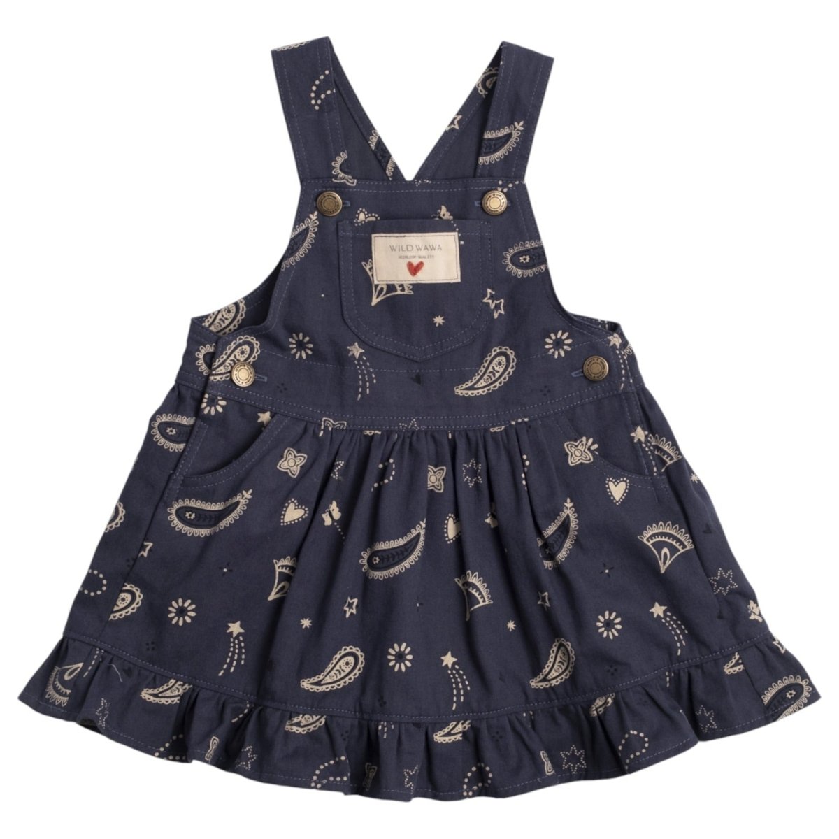 MIDNIGHT BANDANA OVERALL DRESS (PREORDER) - WILD WAWA