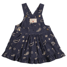 MIDNIGHT BANDANA OVERALL DRESS (PREORDER) - WILD WAWA - DRESSES