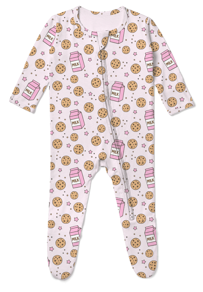 MILK & COOKIES FOOTIES (PREORDER) - BABY STEPS - FOOTIES