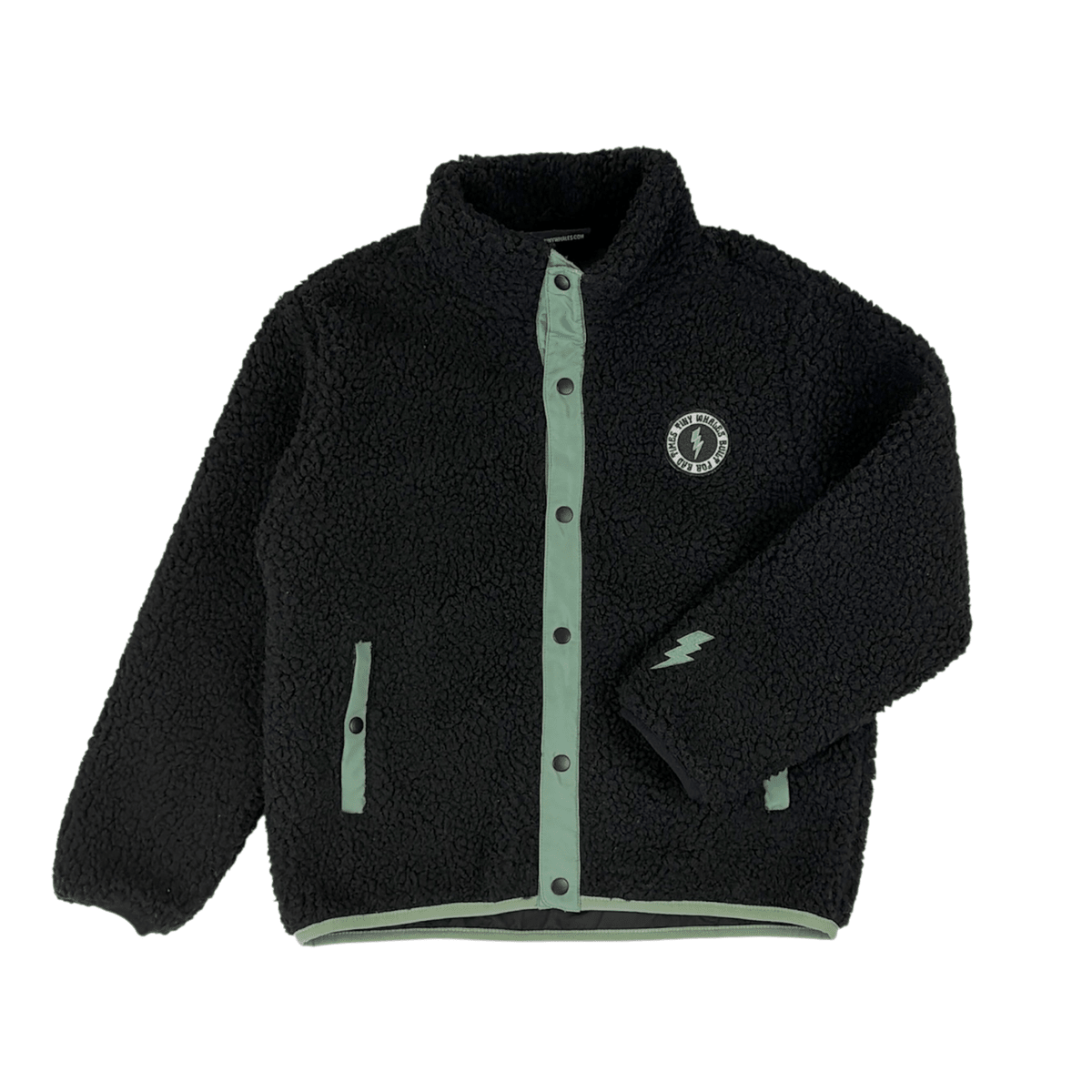 MILKY WAY BOLT SHERPA JACKET (PREORDER) - TINY WHALES - JACKETS