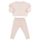MINI BOWS RUFFLE SWEATSHIRT AND LEGGINGS SET (PREORDER) - SET