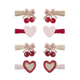 MINI CHERRIES & HEART CLIPS SET OF 8 - MIMI & LULA - CLIPS