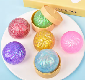 SLOW RISING SUGAR MINI GLITTER SQUISHY DUMPLING BLIND BOX MYSTERY - MINI DREAMERS - TOYS