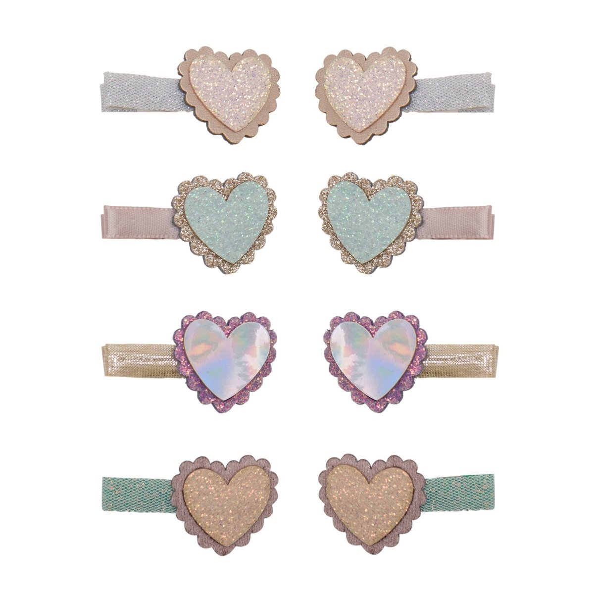 MINI SCALLOPED HEART CLIPS SET OF 4 (PREORDER) - MIMI & LULA - CLIPS