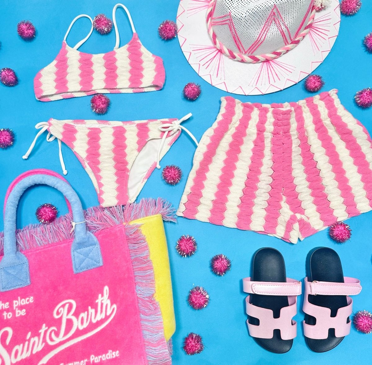 MINI WAVES KNITTED JAIDEN TWO PIECE BIKINI - MC2 SAINT BARTH KIDS