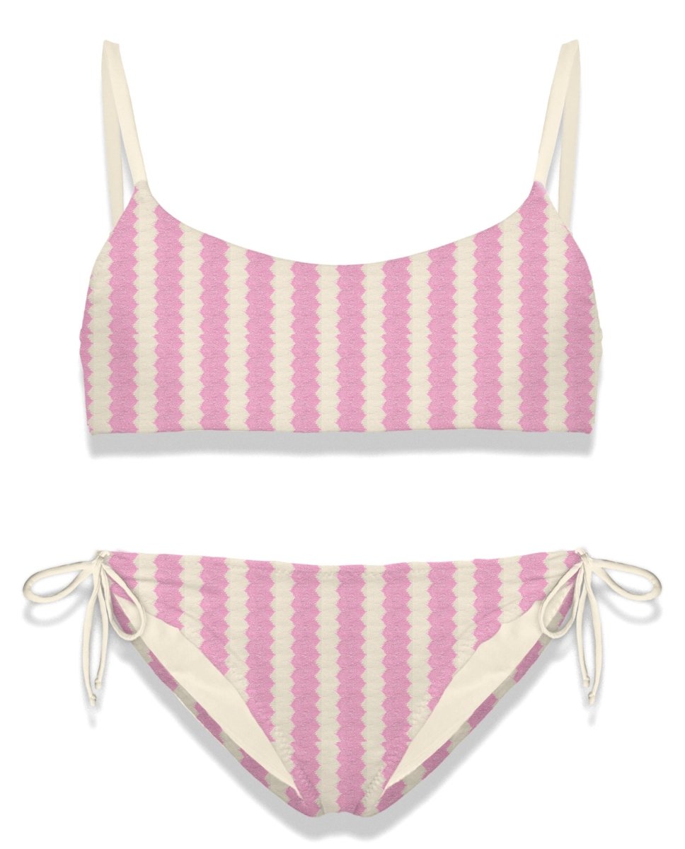MINI WAVES KNITTED JAIDEN TWO PIECE BIKINI  (PREORDER) - TWO PIECE BIKINI