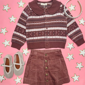 MULBERRY DENVER CORDUROY MINI SKIRT - RYLEE + CRU - SKIRTS