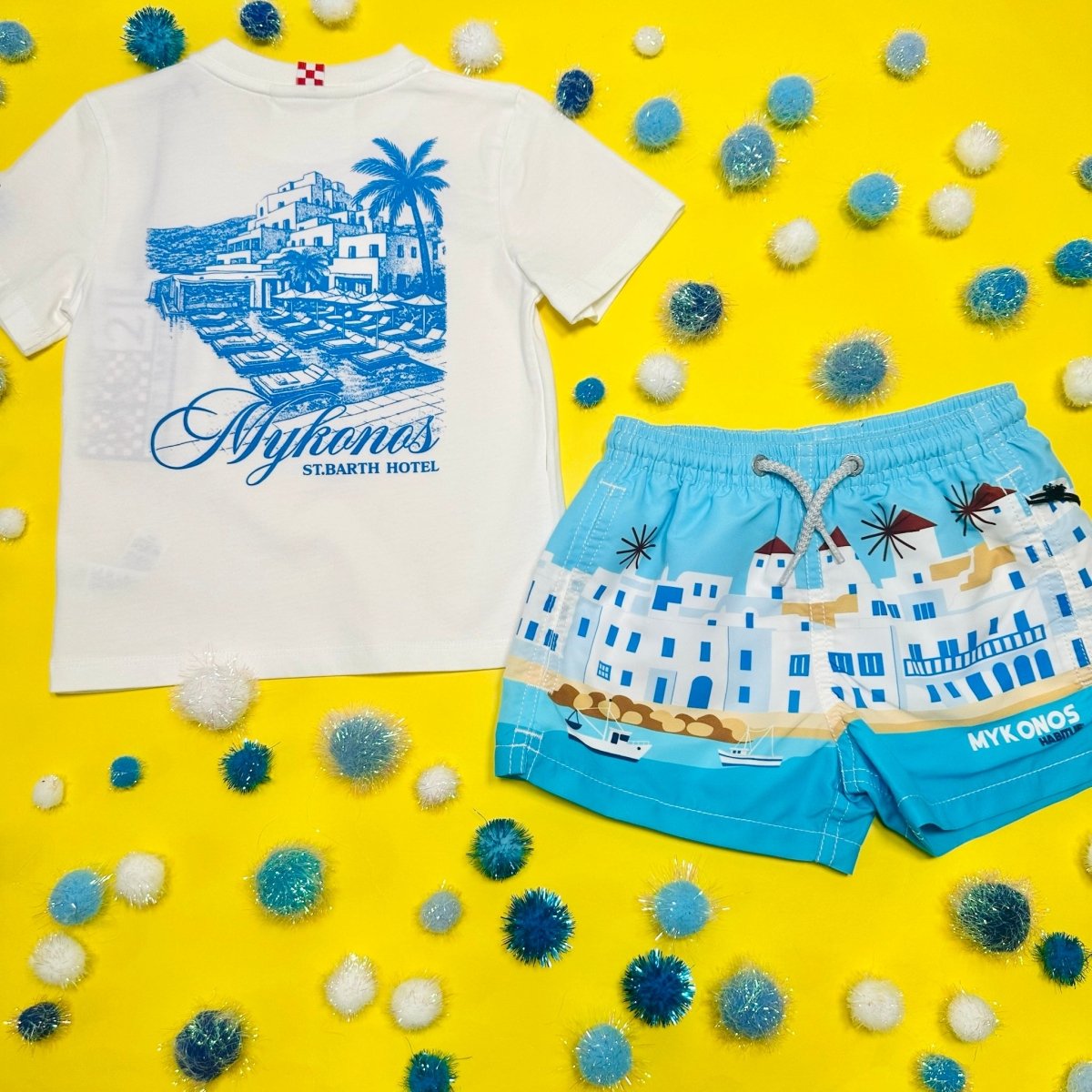 MYKONOS HAITI SWIM TRUNKS - MC2 SAINT BARTH KIDS