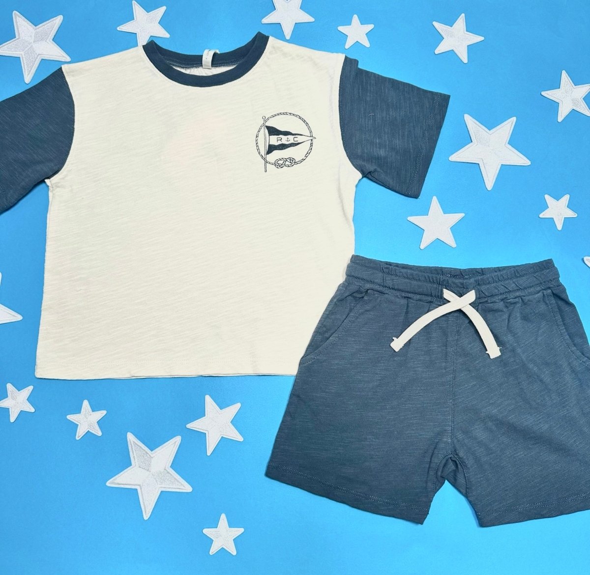 NAUTICAL FLAG TSHIRT - RYLEE + CRU