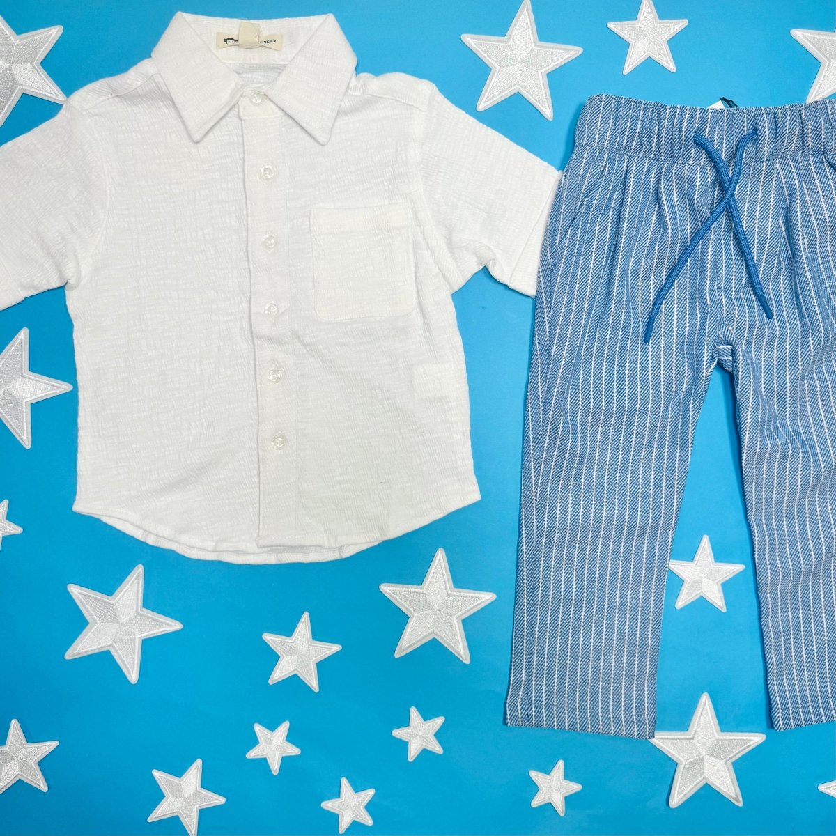 NAUTICAL STRIPE LINEN RESORT PANTS - APPAMAN