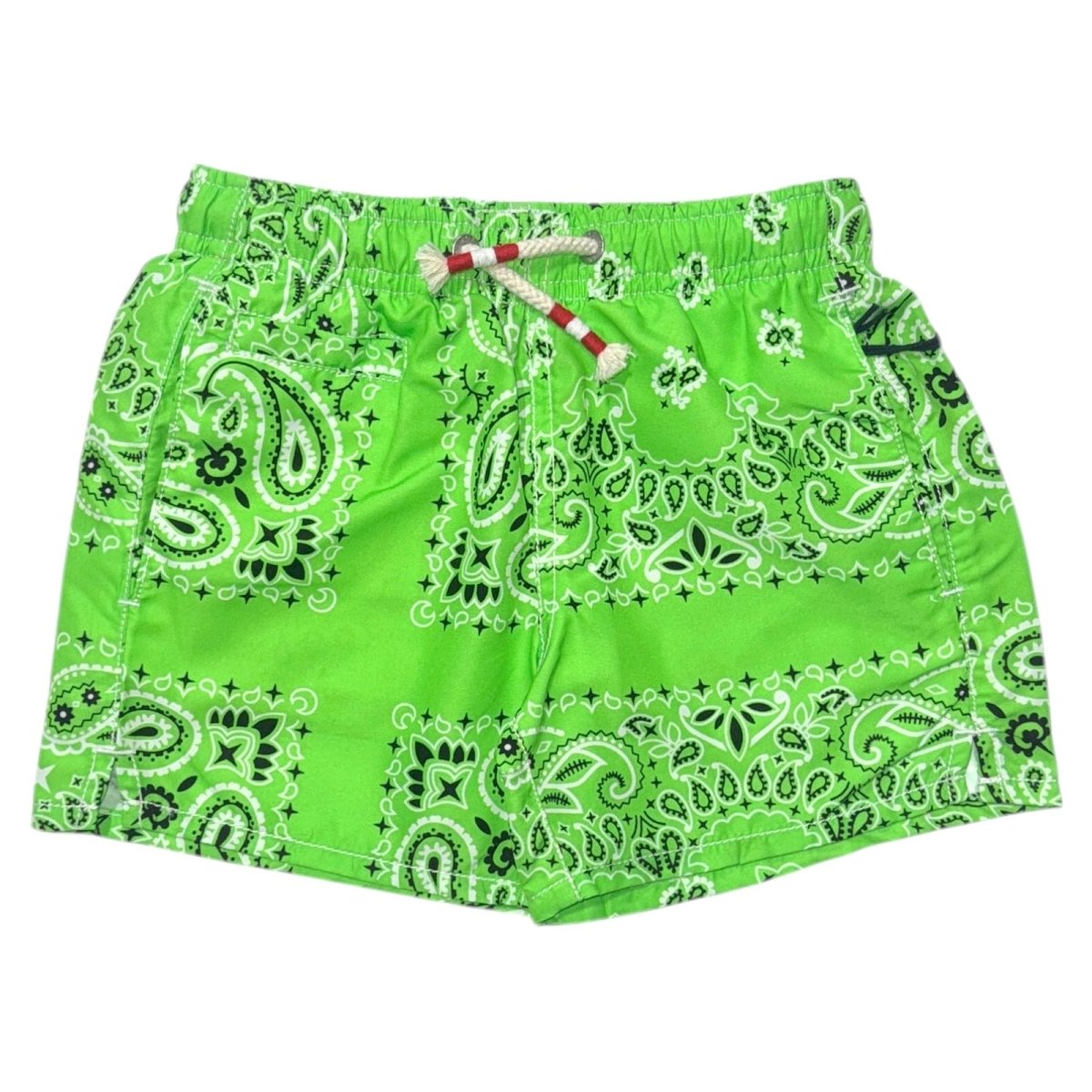 NEON BANDANA SWIM TRUNKS - MC2 SAINT BARTH KIDS