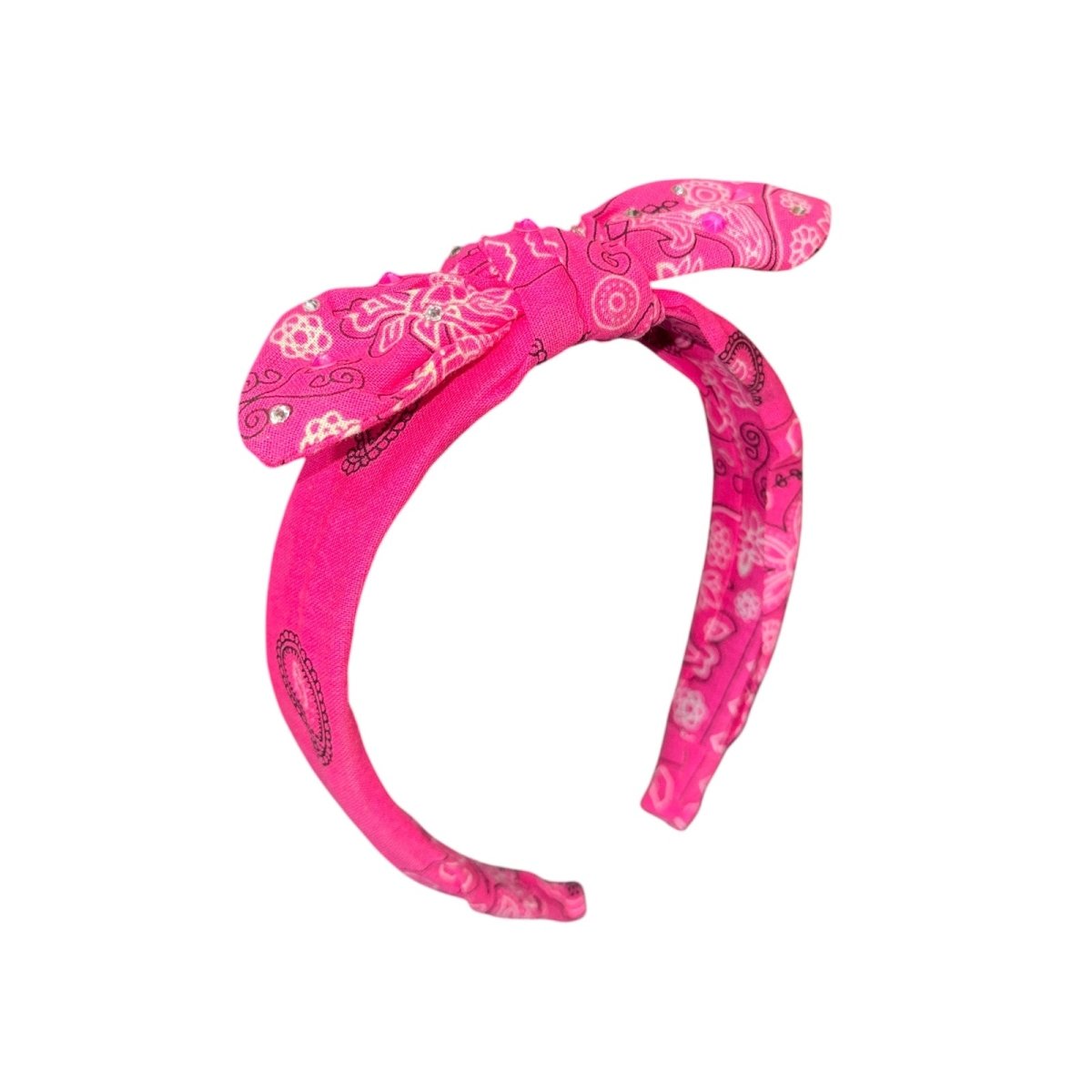 NEON CRYSTAL BANDANA KNOT HEADBAND - BARI LYNN - HEADBANDS