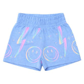 NEON LIGHTNING SMILEY SHORTS - CHASER KIDS