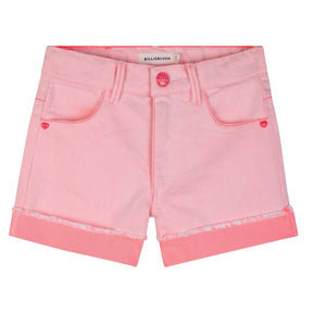 NEON SEQUIN POCKET DENIM SHORTS - BILLIEBLUSH