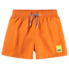NIKO SUN ORANGE SOLID SWIM TRUNKS (PREORDER) - MOLO