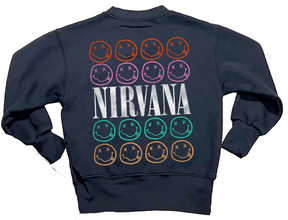 NIRVANA SMILEY SWEATSHIRT (UNISEX) (PREORDER) - ROWDY SPROUT