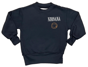 NIRVANA SMILEY SWEATSHIRT (UNISEX) (PREORDER) - ROWDY SPROUT