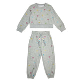 NOOR CRYSTAL HEARTS SWEATSHIRT AND SWEATPANTS SET - MINI DREAMERS - SET