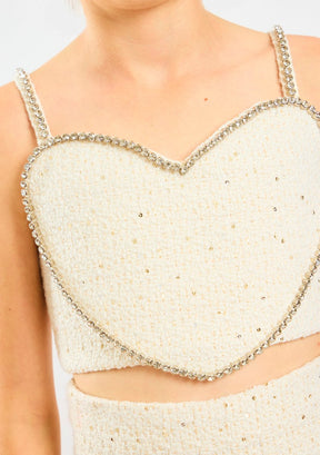 ODELIA HEART SHAPED TOP, SKIRT, AND JACKET SET (PREORDER) - MARLO