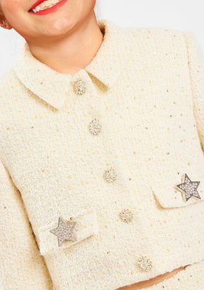 ODELIA HEART SHAPED TOP, SKIRT, AND JACKET SET (PREORDER) - MARLO