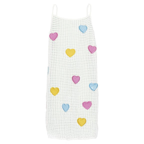 OLIVIA HEART CROCHET COVER UP DRESS (PREORDER) - PQ KIDS