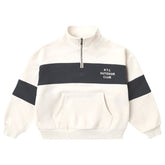 OUTDOOR CLUB PANEL STRIPE HALF ZIP SWEATSHIRT - RYLEE + CRU