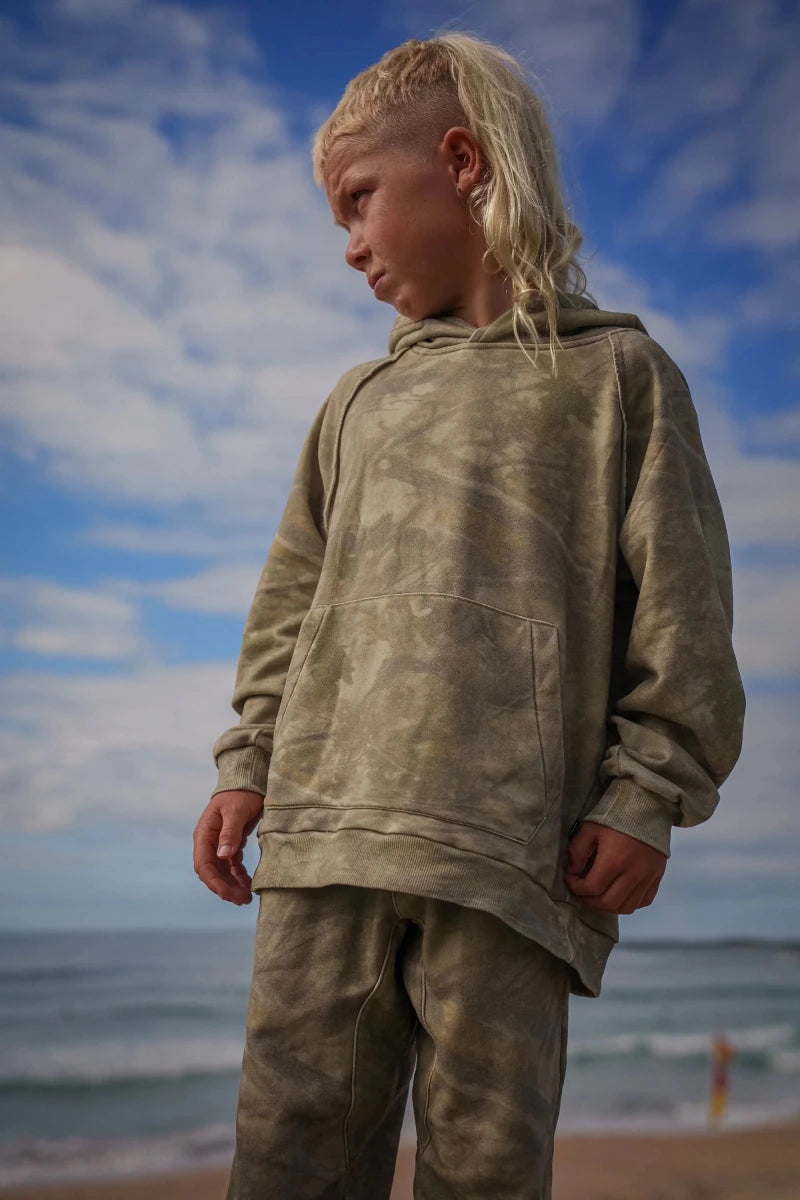 OUTSIDECLUB CAMO HOODIE - MUNSTER KIDS