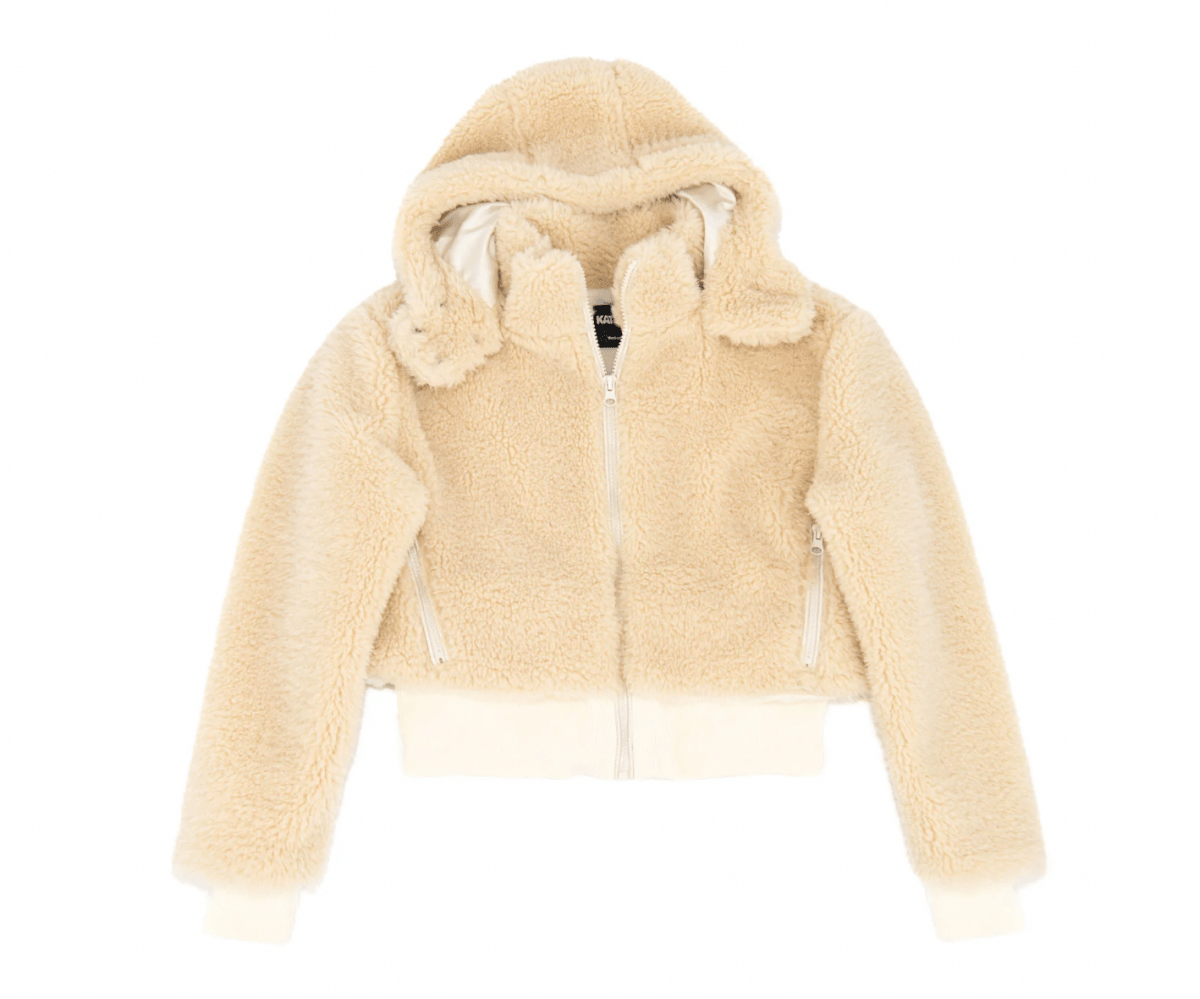 PADDIE SHERPA CROPPED JACKET (PREORDER) - KATIE J NEW YORK