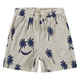 PALM TREES SMILEY ABOY TERRY SHORTS (PREORDER) - MOLO