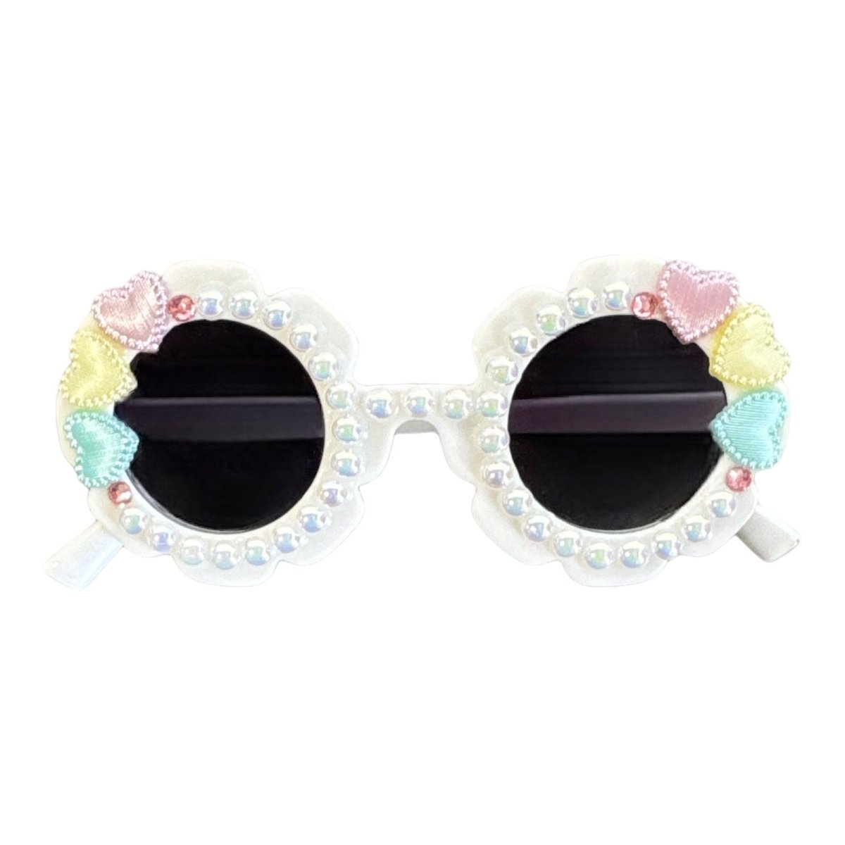 PASTEL HEARTS FLOWER SUNGLASSES - STRAND UP