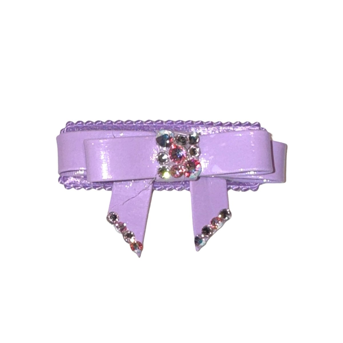 PATENT CRYSTAL BOW CLIP - BARI LYNN