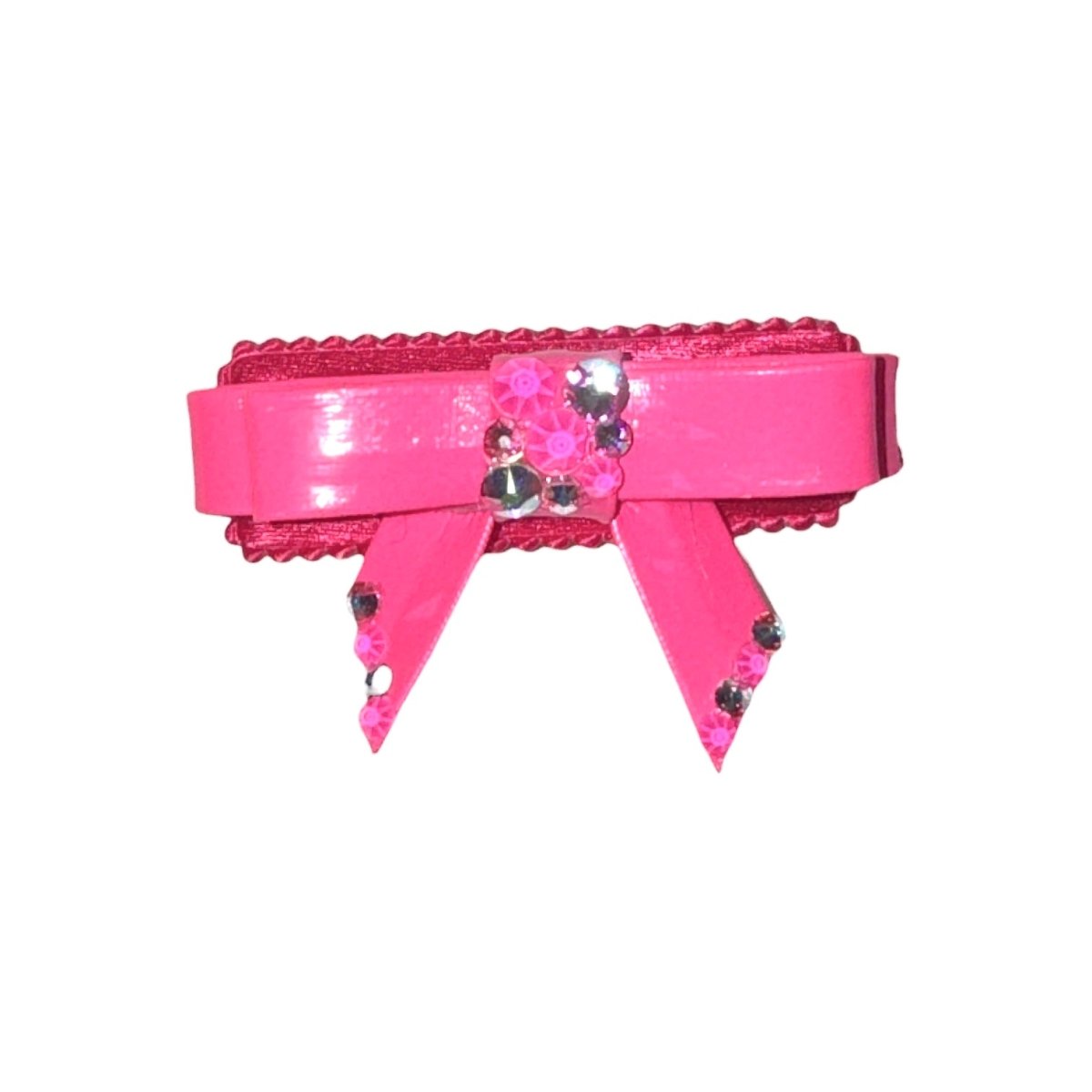 PATENT CRYSTAL BOW CLIP - BARI LYNN