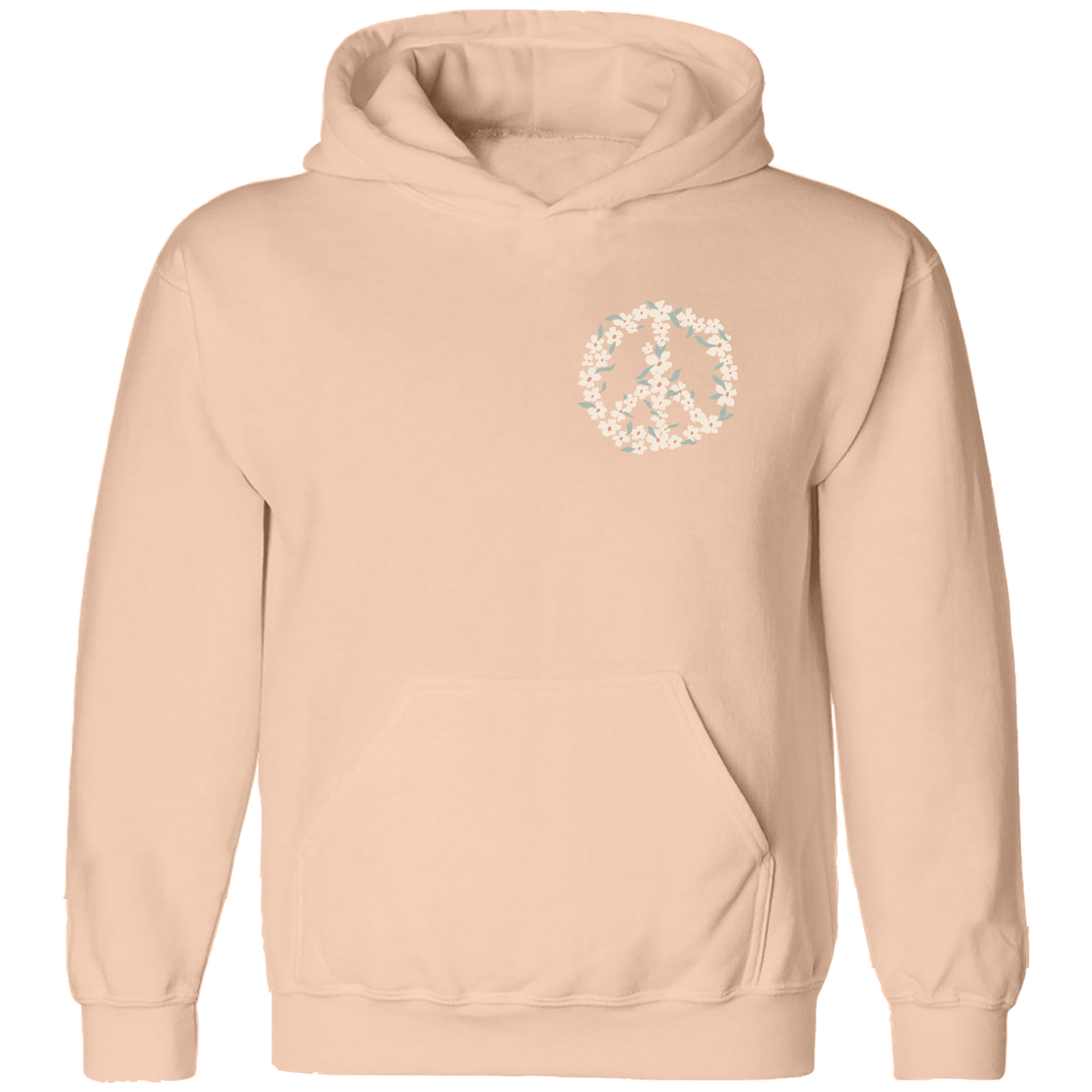 PEACE AND LOVE HOODIE - HOODIES