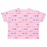 PEACE HAPPY SMILEY BEADED PRINT TSHIRT - CHASER KIDS - SHORT SLEEVE TOPS