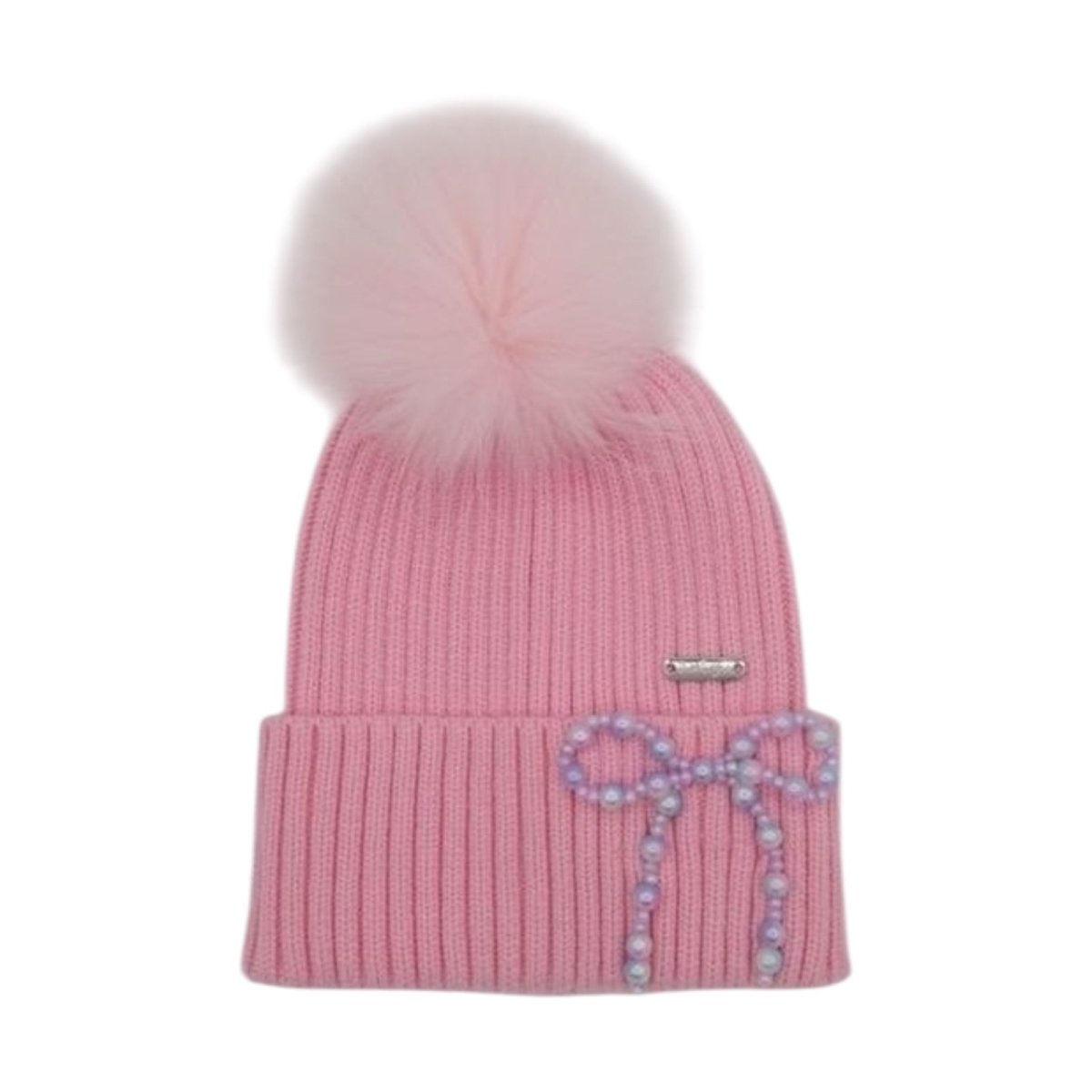 PEARL BOW BEANIE (PREORDER) - BARI LYNN