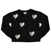 PEARL HEART SWEATSHIRT - MIA NEW YORK - SWEATERS