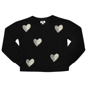 PEARL HEART SWEATSHIRT - MIA NEW YORK - SWEATERS