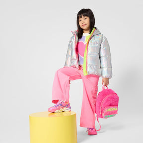PEARL STUDDED METALLIC HOODED PUFFER - BILLIEBLUSH - JACKETS