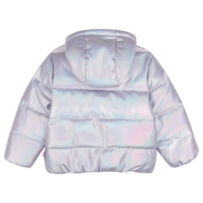 PEARL STUDDED METALLIC HOODED PUFFER - BILLIEBLUSH - JACKETS