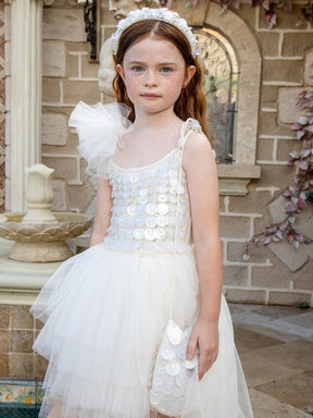PEARLESCENT TREASURE TUTU DRESS (PREORDER) - DRESSES