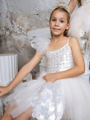 PEARLESCENT TREASURE TUTU DRESS (PREORDER) - DRESSES