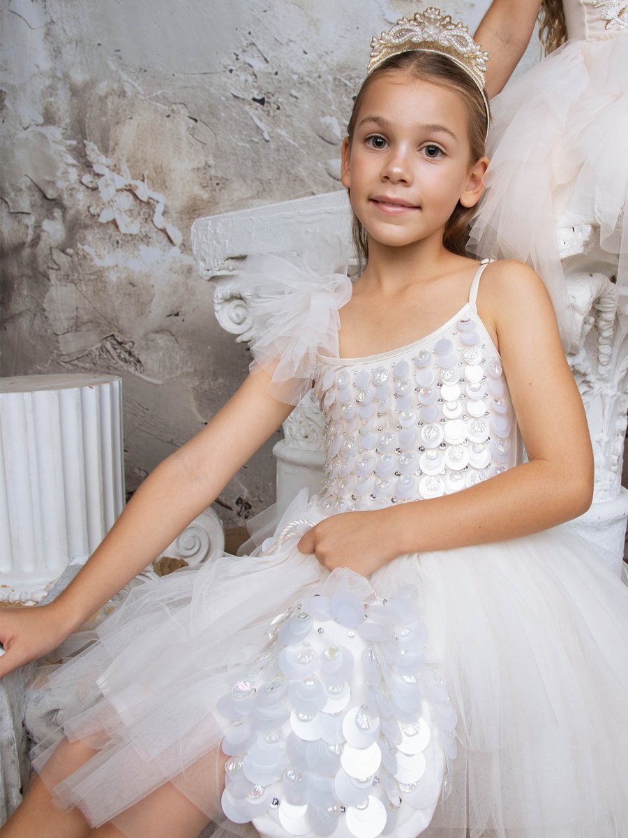 PEARLESCENT TREASURE TUTU DRESS (PREORDER) - DRESSES